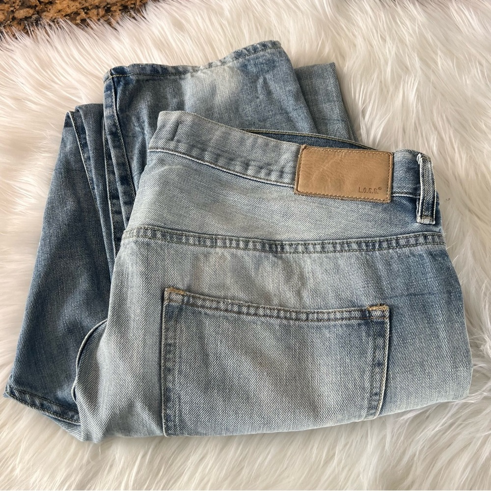 H&M L.O.G.G Tapered Fit Button Fly Jeans